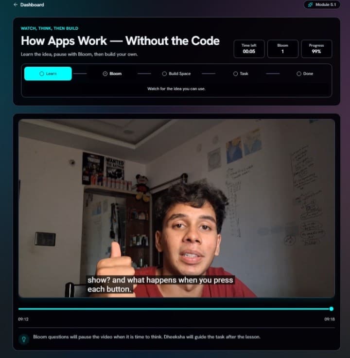 UpgrAIed learning module experience